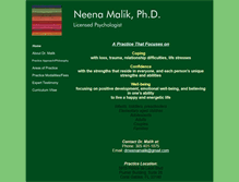 Tablet Screenshot of neenamalik.com